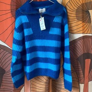 ZARA striped knit sweater